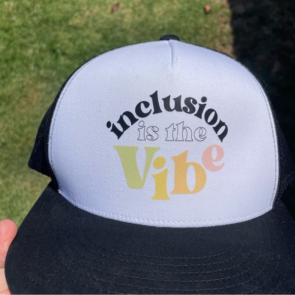 Inclusion is The Vibe Trucker Foam Mesh Hat - Picture 8 of 8